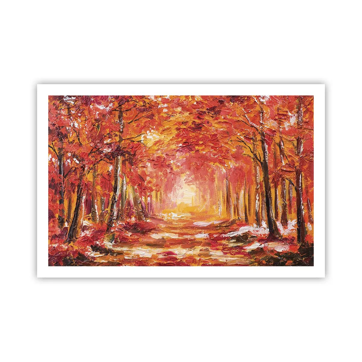Plakat - Miedziany las - 91x61 cm