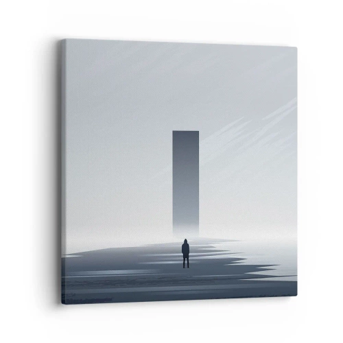 Obraz na płótnie - Szansa czy zagrożenie? - 40x40 cm