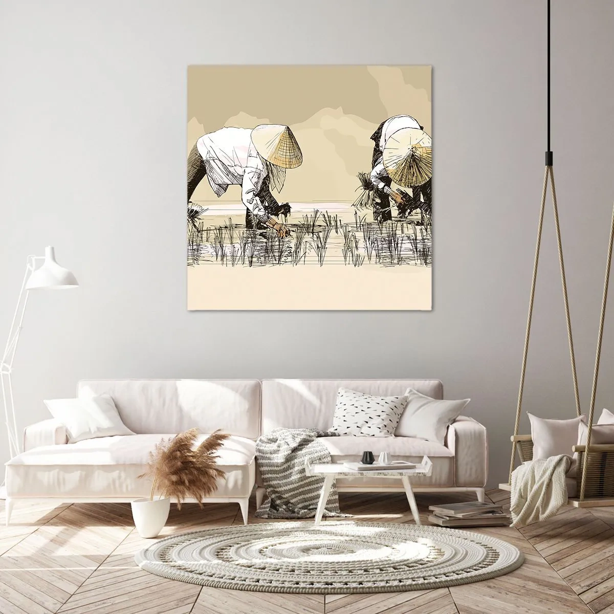 Obraz na płótnie - Udanych zbiorów - 70x70 cm