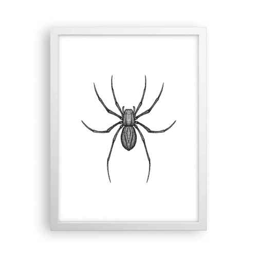 Plakat w białej ramie - Niepokojąca precyzja - 30x40 cm