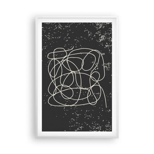 Plakat w białej ramie - Błądzenie myśli - 61x91 cm