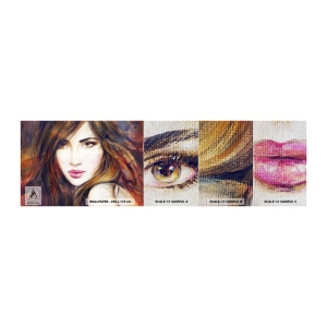 Fototapeta Próbka Premium Sand - Grosik za twoje myśli - Twarz Kobiety, Portret Kobiety, Włosy - 100x30 cm