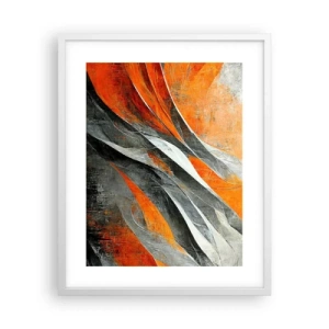 Plakat w białej ramie - Żar i chłód - 40x50 cm