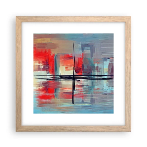 Plakat w ramie jasny dąb - Pejzaż w nieznanym wymiarze - 30x30 cm