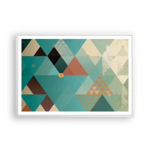 Plakat w białej ramie - Jedność wielości, wielość jedności - 100x70 cm