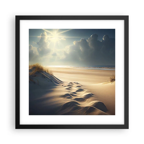 Plakat w czarnej ramie - Kojący pejzaż - 40x40 cm