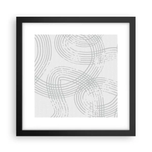 Plakat w czarnej ramie - Nie ma prostej drogi - 30x30 cm