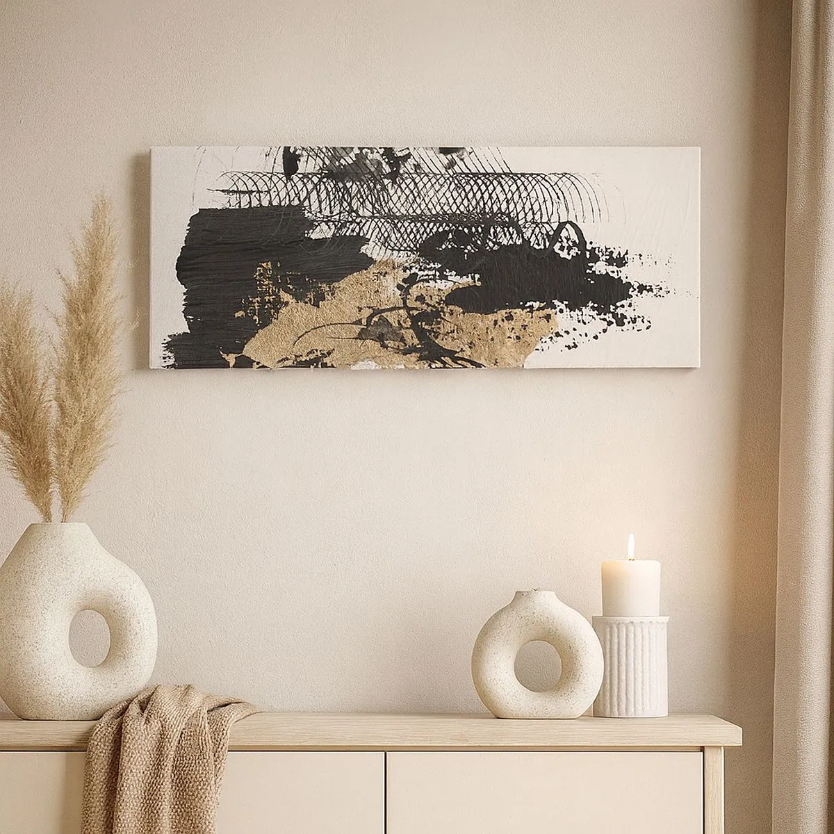 Obraz na płótnie - Kompozycja z pasją - 100x40 cm