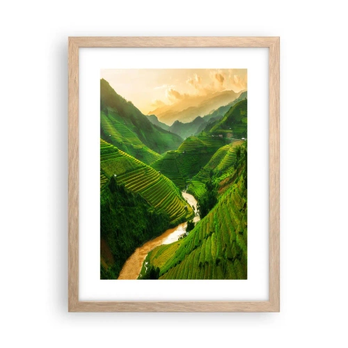 Plakat w ramie jasny dąb - Wietnamska dolina - 30x40 cm