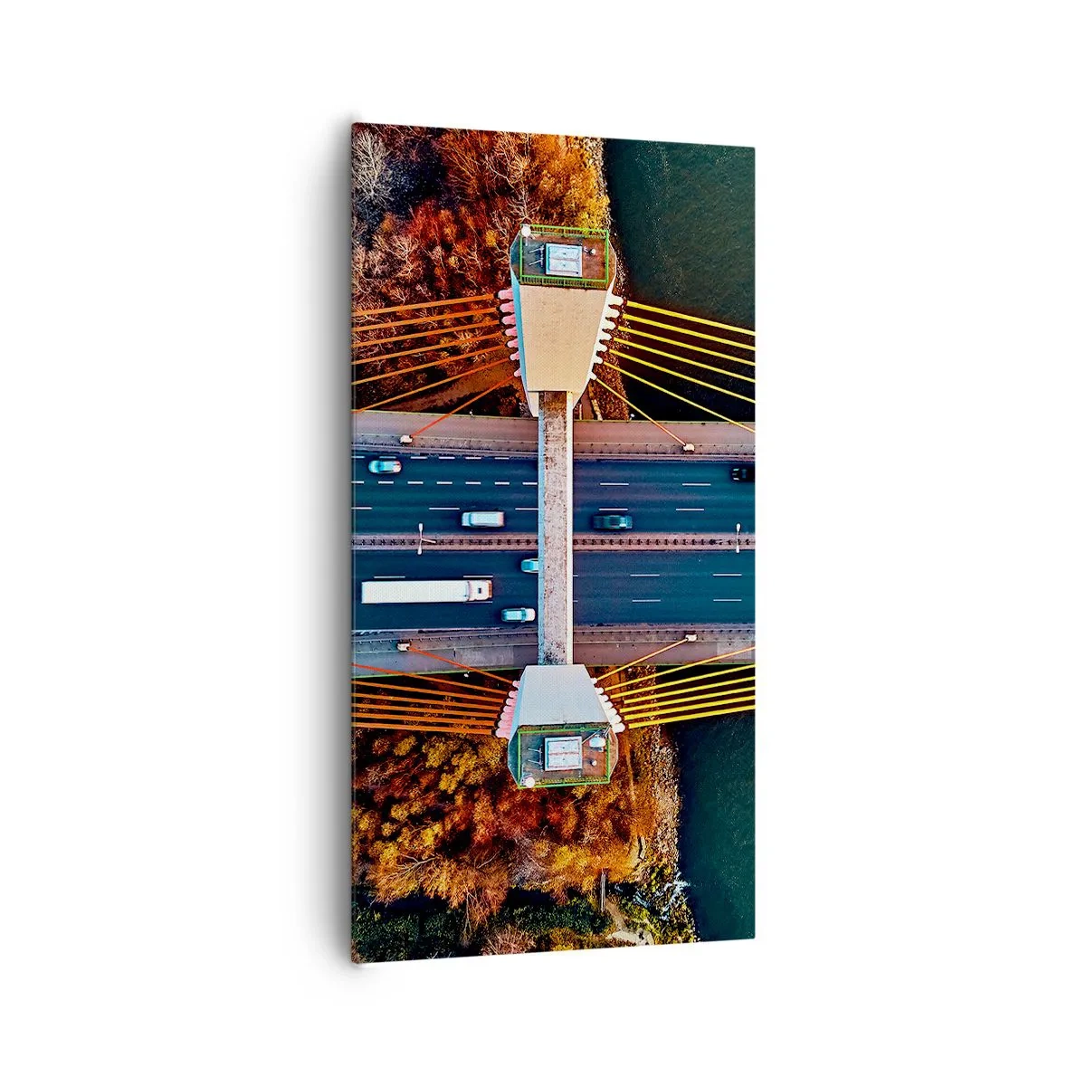 Obraz na płótnie - ZA wodami, za lasami - 65x120 cm