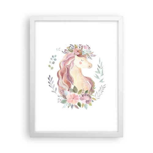 Plakat w białej ramie - Zaproszenie do świata baśni - 30x40 cm