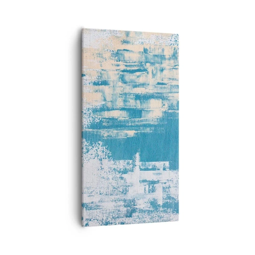 Obraz na płótnie - Przez lodowy sopel - 55x100 cm