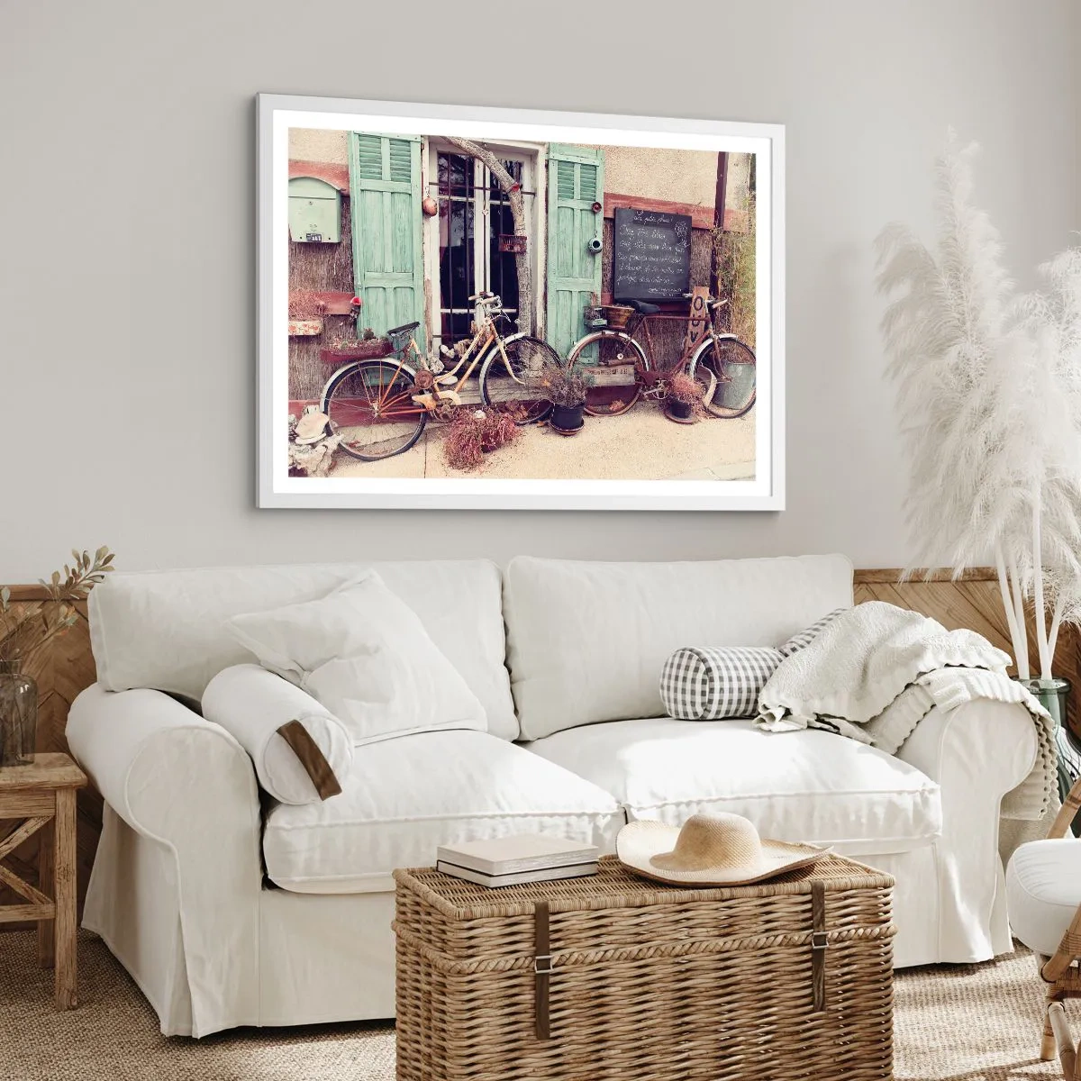 Plakat w białej ramie - Niech żyje prowincja - 50x40 cm