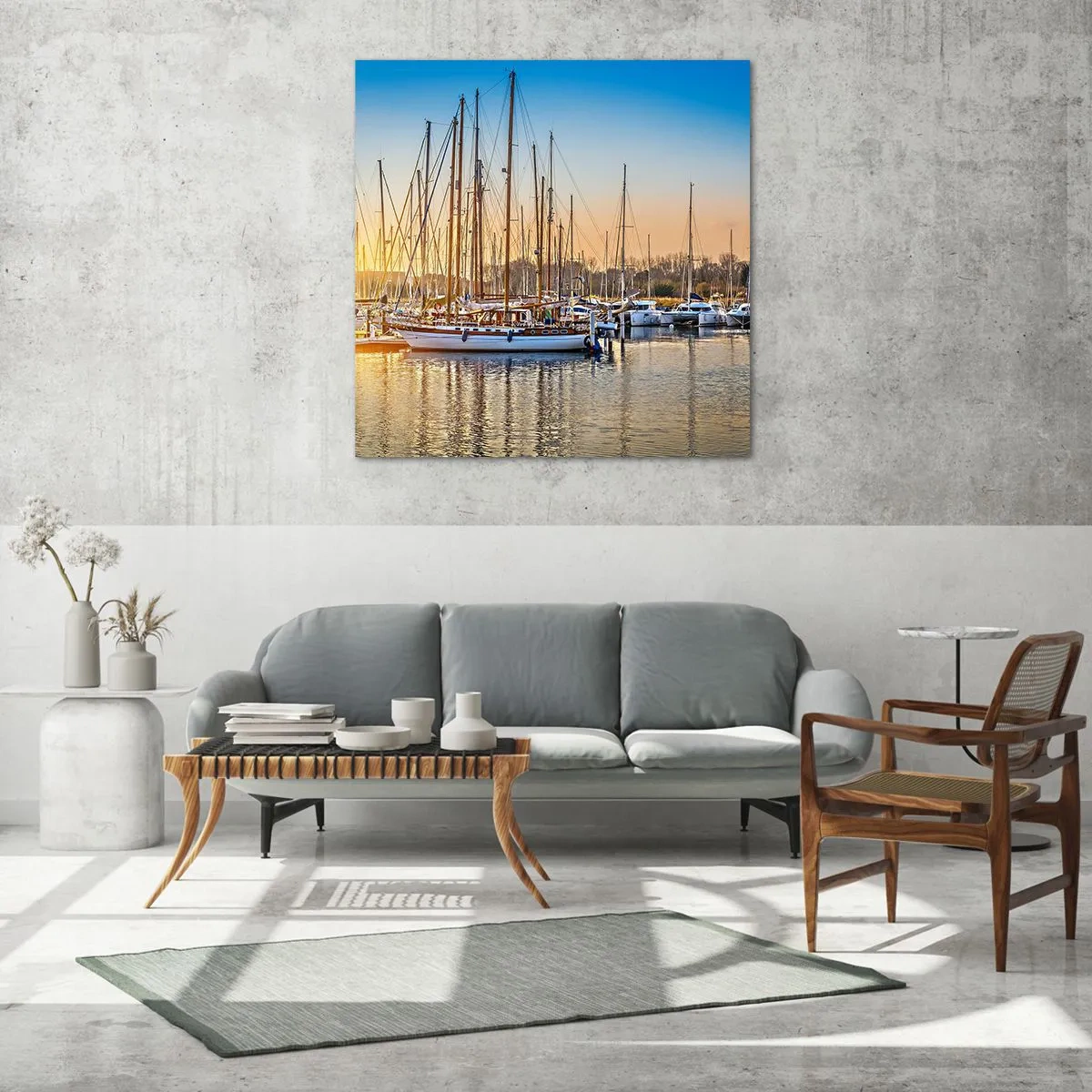 Obraz na szkle - Wiatr też musi spać - 60x60 cm