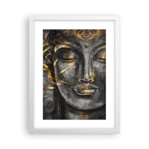 Plakat w białej ramie - Poczuj spokój - 30x40 cm