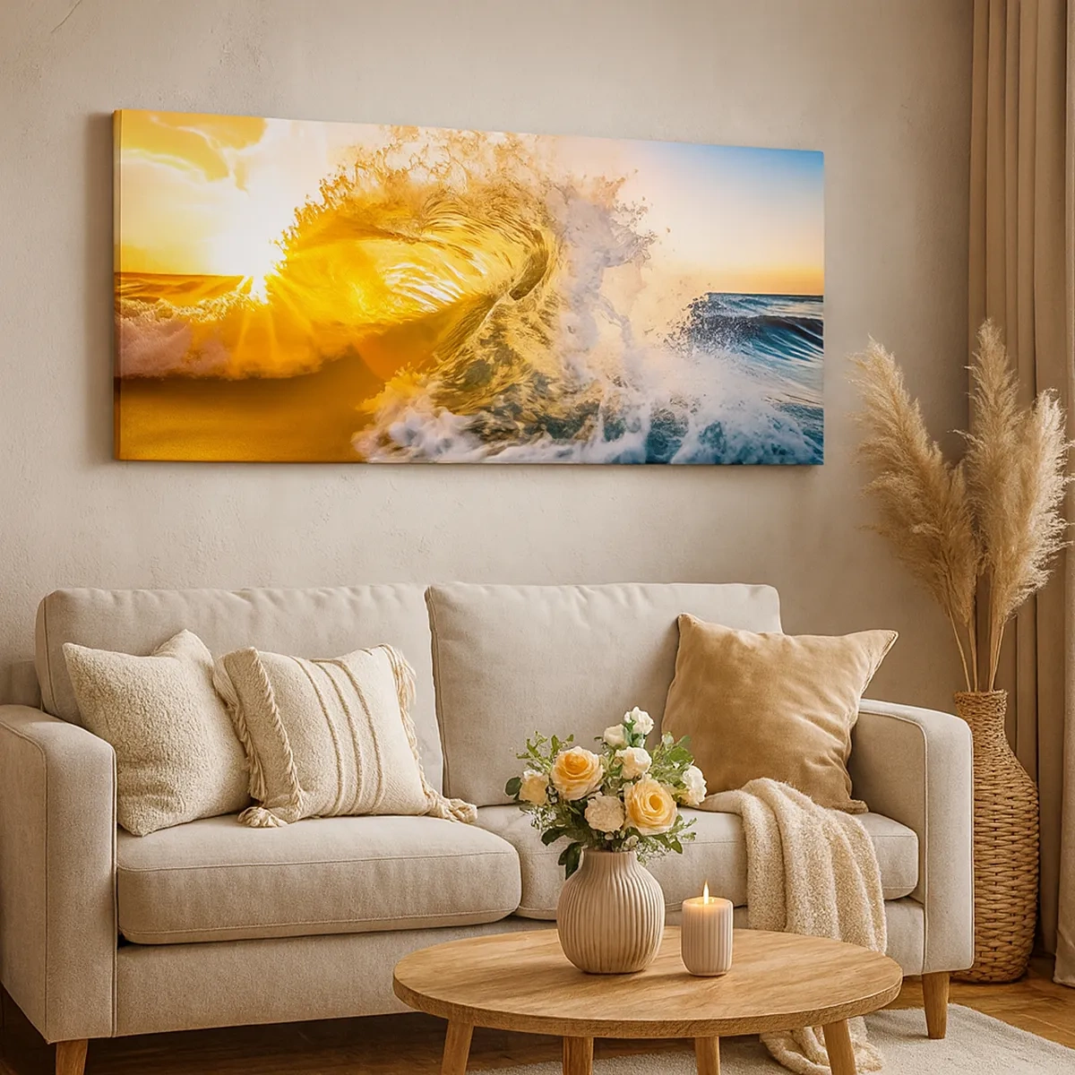 Obraz na płótnie - Zabawa na piasku - 30x30 cm