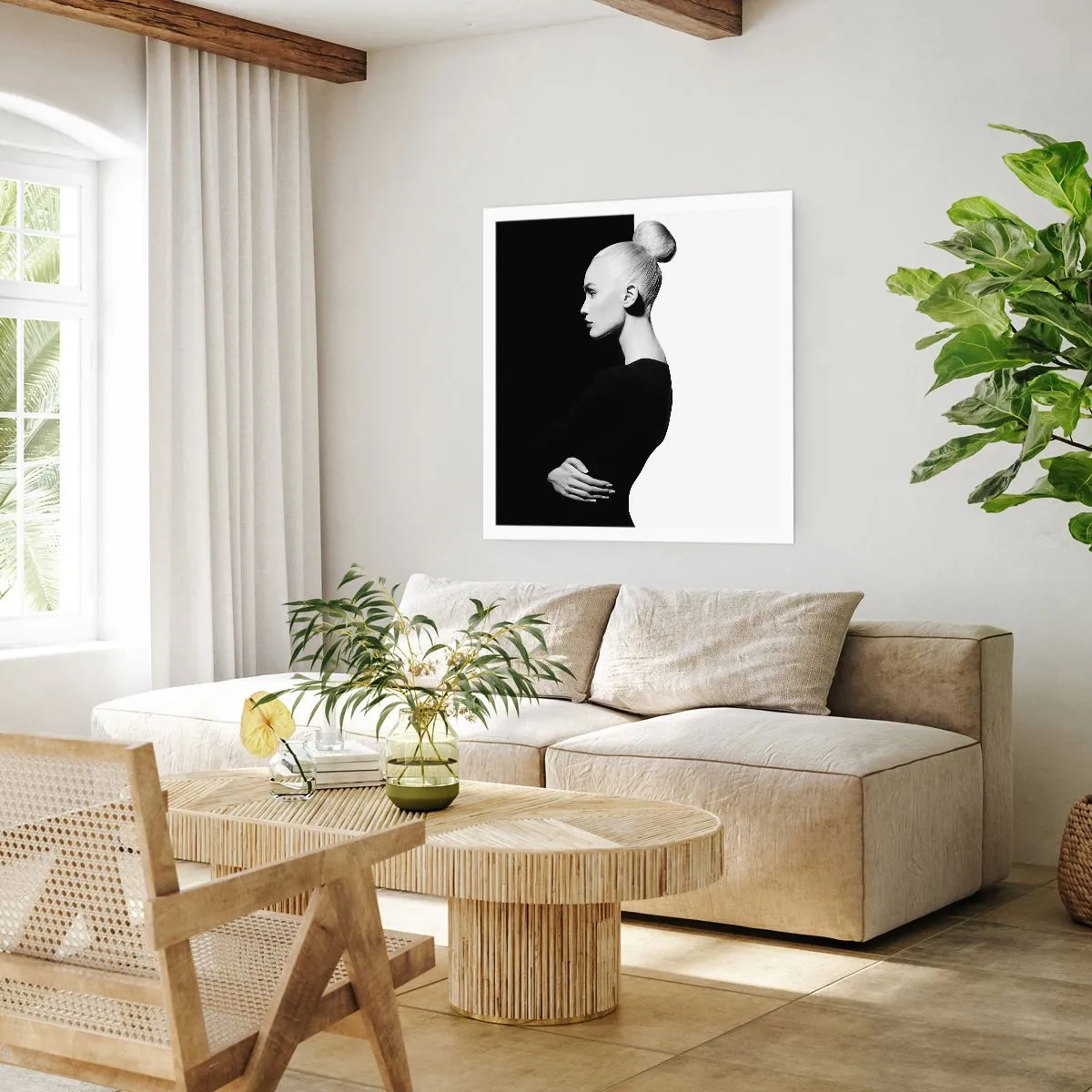 Plakat - Po prostu kobieta - 60x60 cm