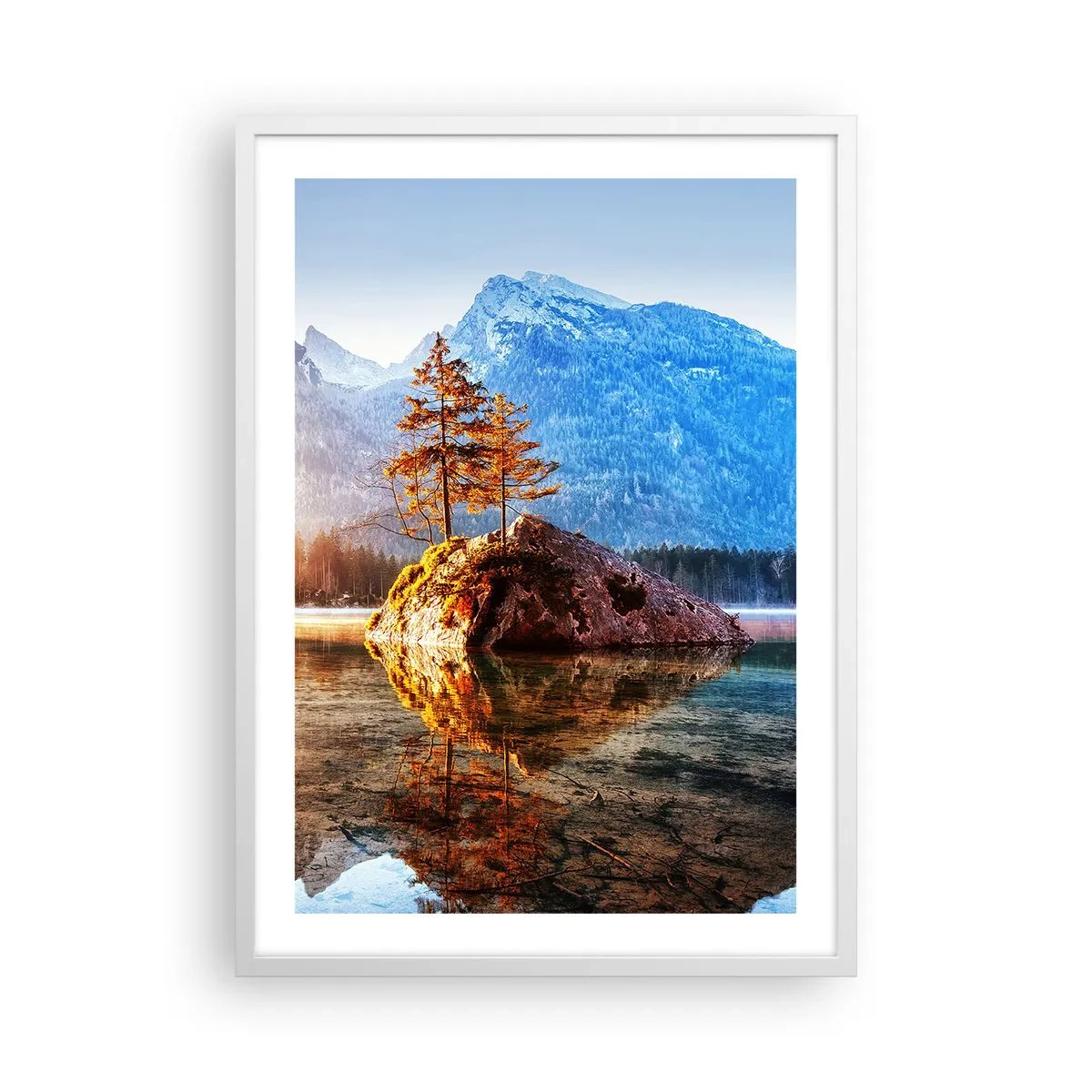 Plakat w białej ramie - Natura w nowym świetle - 50x70 cm