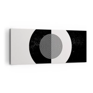 Obraz na płótnie - Harmonia w czerni i bieli - 100x40 cm