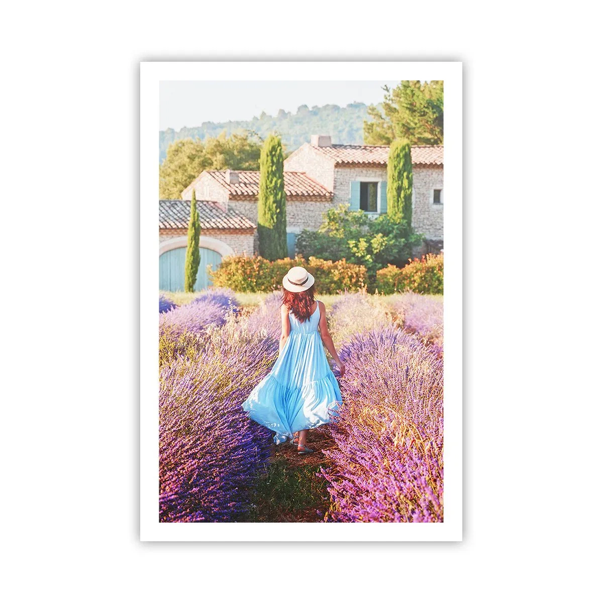 Plakat - Lawendowa dziewczyna - 61x91 cm