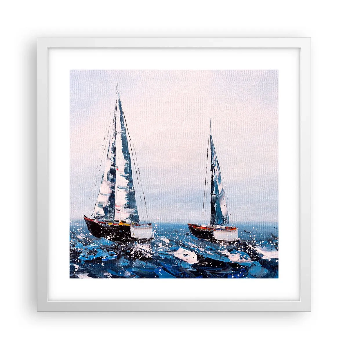 Plakat w białej ramie - Braterstwo wiatru - 40x40 cm