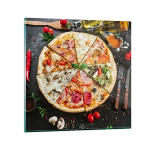 Obraz na szkle - Wachlarz smaków - 50x50 cm