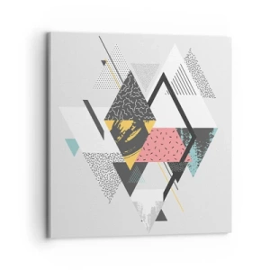 Obraz na płótnie - Wariacja na trójkąt i romb - 70x70 cm