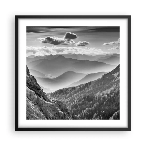 Plakat w czarnej ramie - Aż po horyzont - 50x50 cm