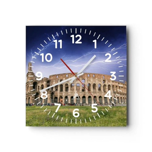 Zegar ścienny - Arena walki - 40x40 cm