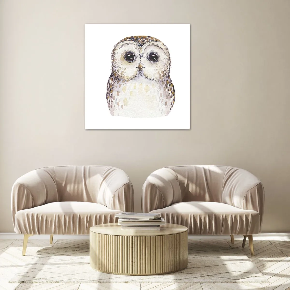 Obraz na szkle - Spójrz mi w oczy - 40x40 cm