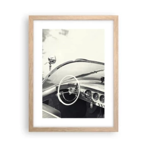 Plakat w ramie jasny dąb - Pogoda dla bogaczy - 30x40 cm