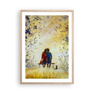 Plakat w ramie jasny dąb - Magiczna chwila - 50x70 cm