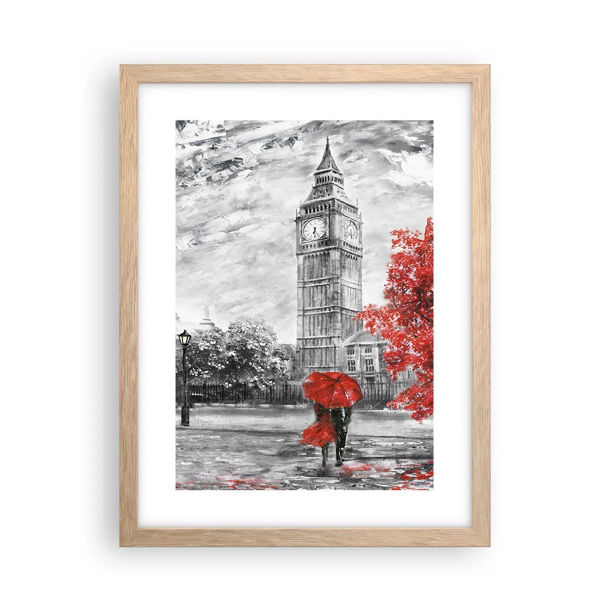 Plakat w ramie jasny dąb - Ekscytujący dzień - 30x40 cm