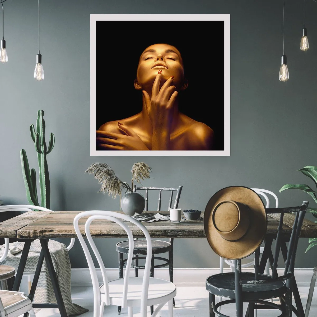 Plakat - Jak złoty jedwab - 60x60 cm