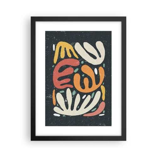 Plakat w czarnej ramie - Kompozycja – zaraz cię schwytam - 30x40 cm