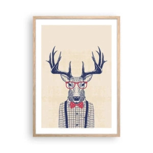 Plakat w ramie jasny dąb - Zabawna ekstrawagancja - 50x70 cm