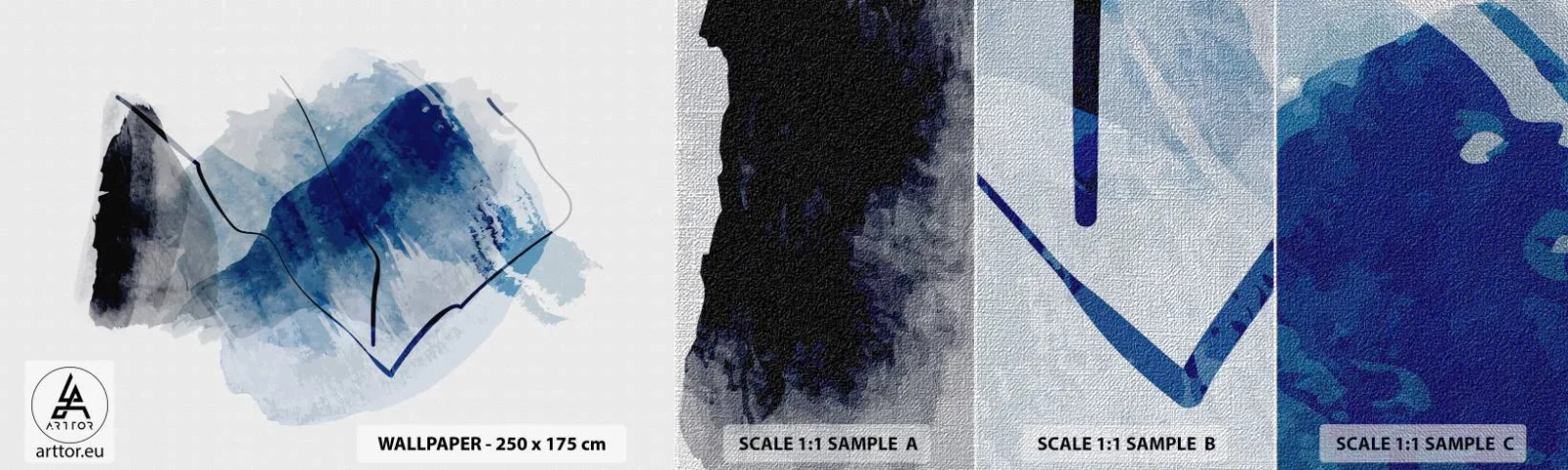 Fototapeta Próbka Premium Canvas - Lodowa góra - Abstrakcja, Sztuka, Sztuka Nowoczesna - 100x30 cm
