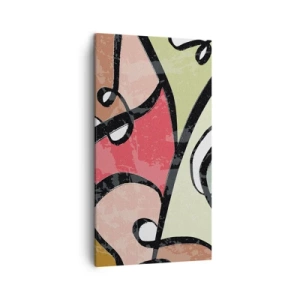 Obraz na płótnie - Piruety wśród barw - 45x80 cm