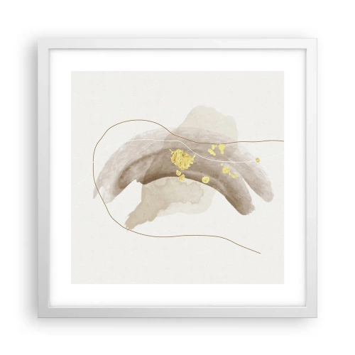 Plakat w białej ramie - Napotkane w przestrzeni - 40x40 cm