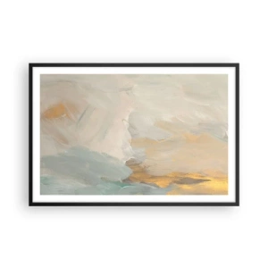 Plakat w czarnej ramie - Abstrakcja – kraina łagodności - 91x61 cm