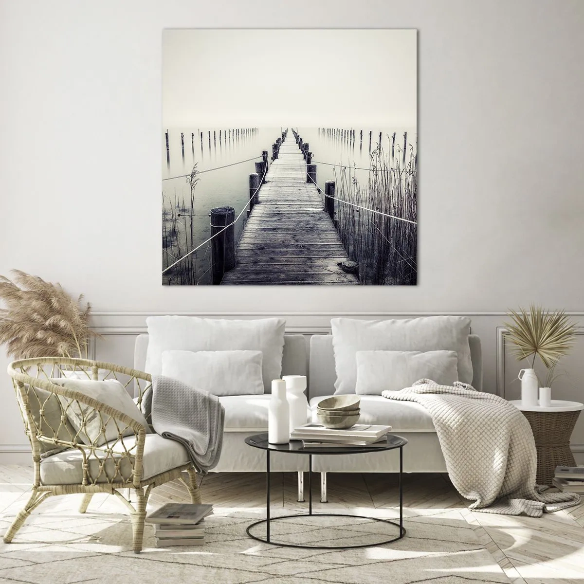 Obraz na szkle - Zanurz się w spokoju - 60x60 cm