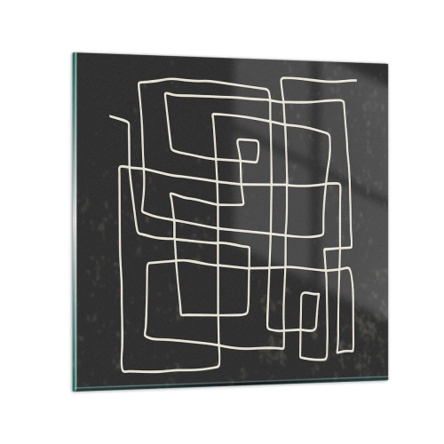 Obraz na szkle - Nie taki prosty - 60x60 cm