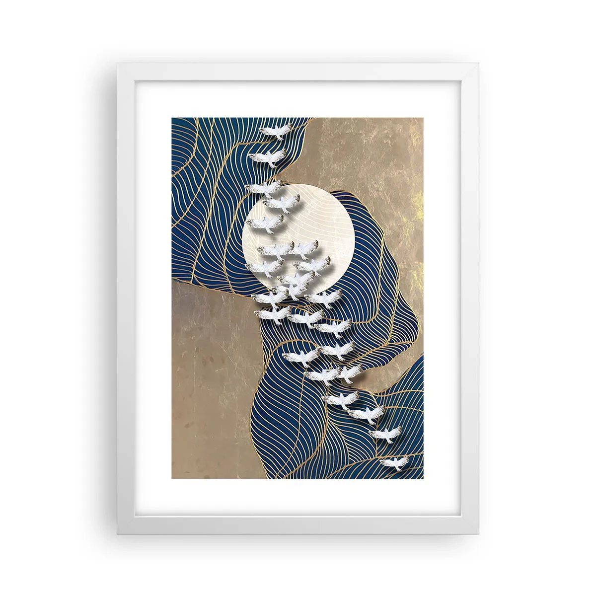 Plakat w białej ramie - Wolność, wędrówka, wspólnota - 30x40 cm