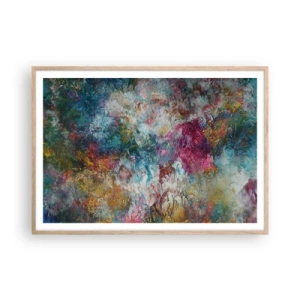 Plakat w ramie jasny dąb - W pełnym rozkwicie - 100x70 cm