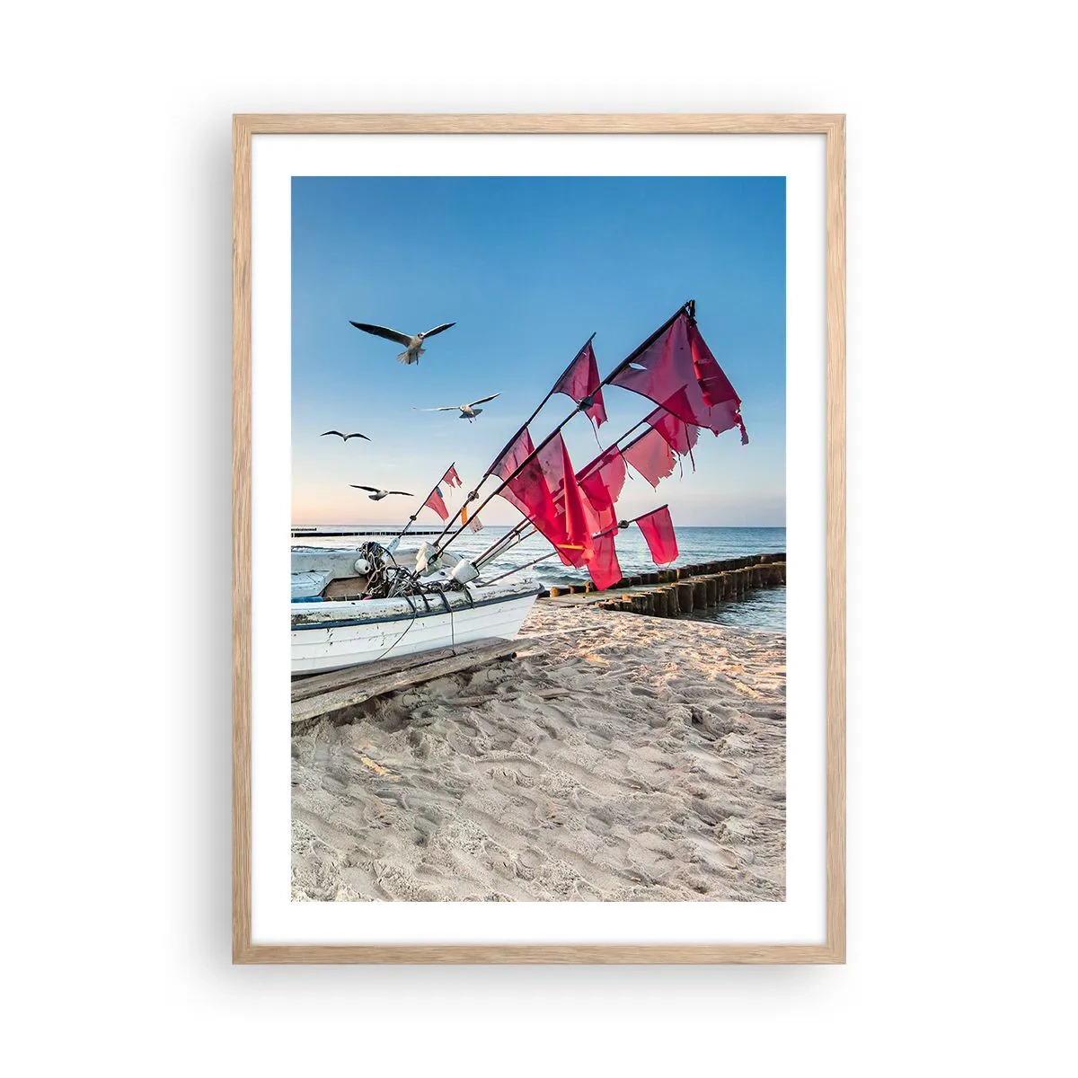 Plakat w ramie jasny dąb - Zasłużony odpoczynek - 50x70 cm