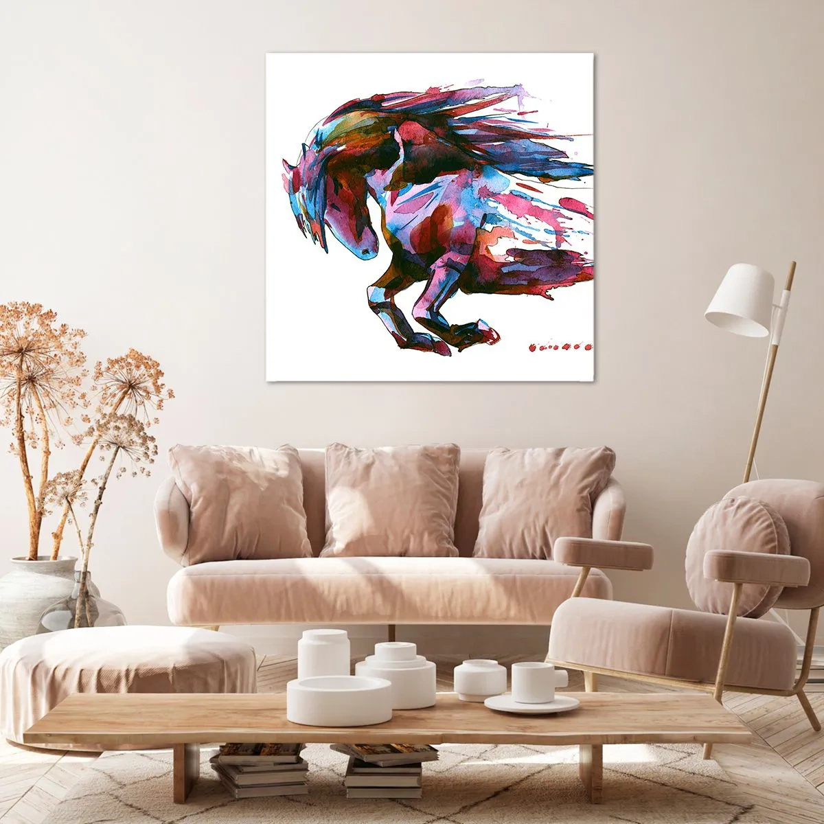 Obraz na płótnie - W uniesieniu - 60x60 cm