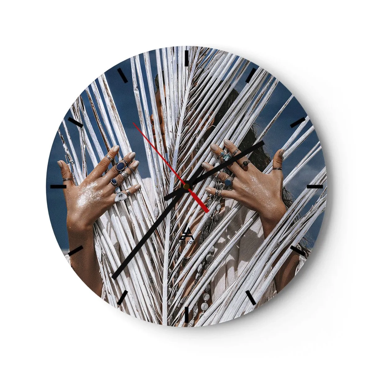 Zegar ścienny - Dziewczyna szamana? - 40x40 cm