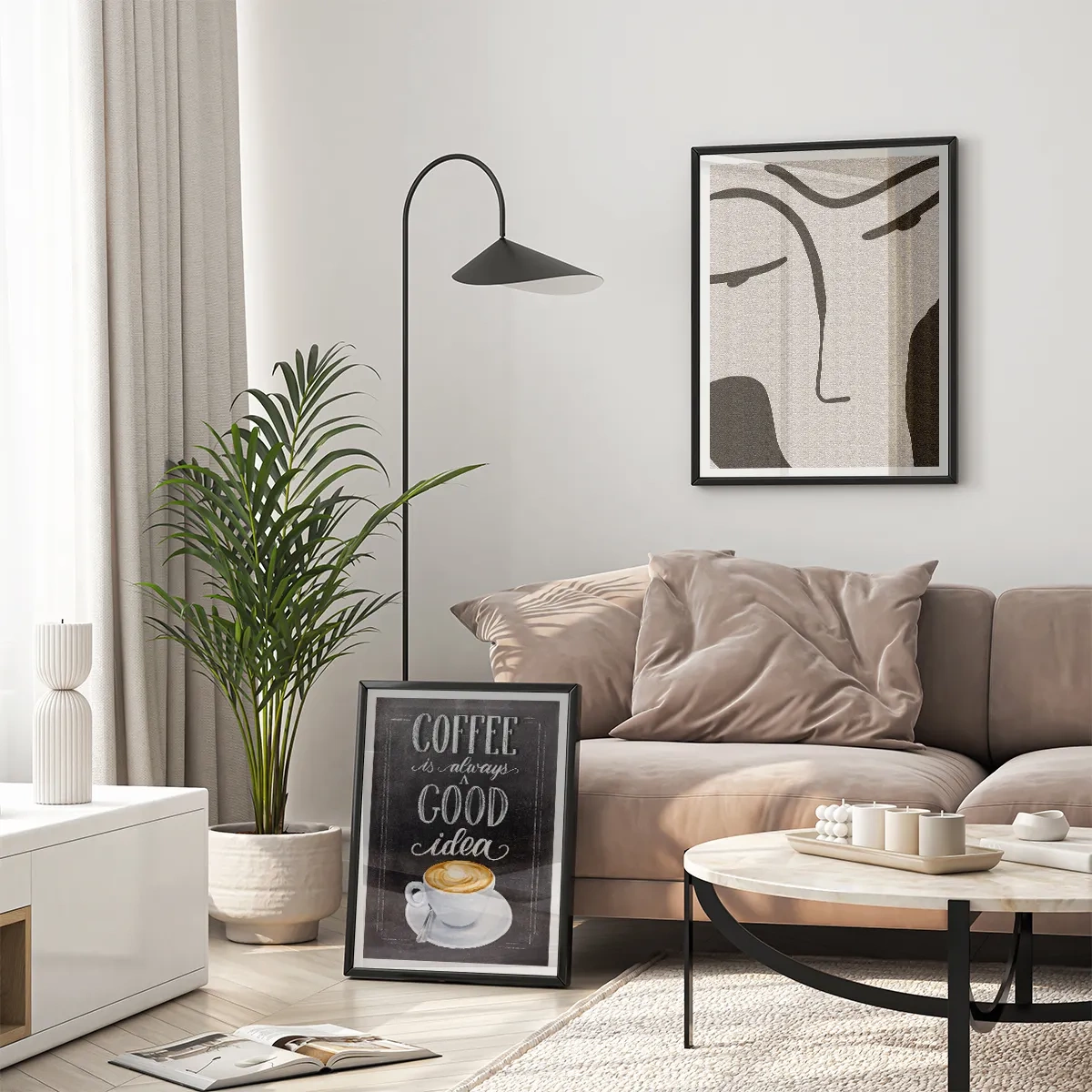 I need coffee - Inspiracja do salonu