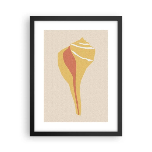 Plakat w czarnej ramie - Abstrakcja organiczna – wzrost - 30x40 cm