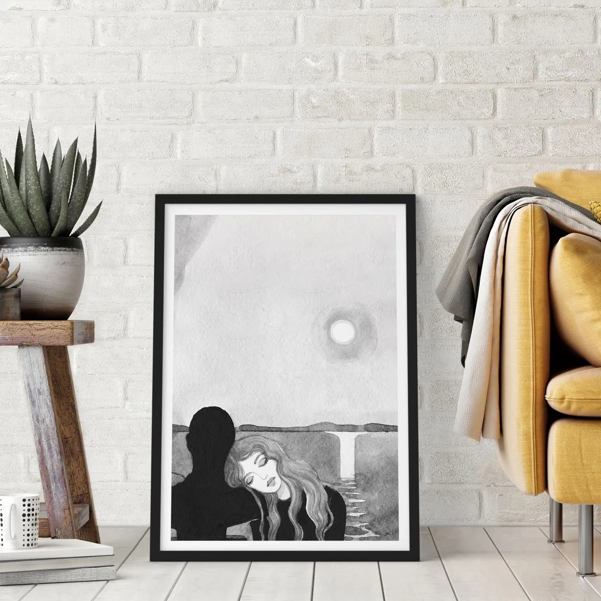 Plakat w czarnej ramie - Zawsze tajemnica - 30x40 cm